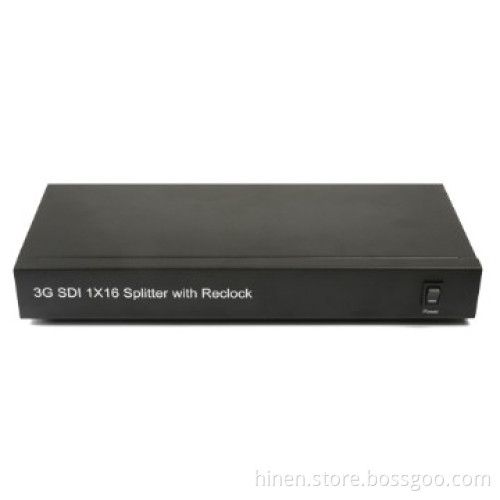 3G SDI 1×16 Splitter with Reclock SDI Splitter